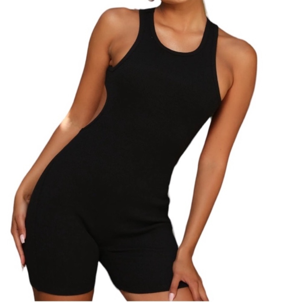 Fashion Nova Kristina Backless Sculpt Romper